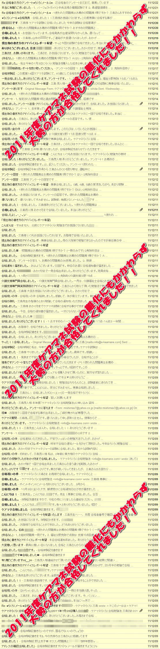 ケアマネージャー試験合格